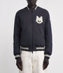 Moncler Blue Down Reversible Vennes Bomber Jacket