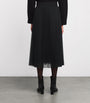 Fabiana Filippi Black Pleated Midi Skirt