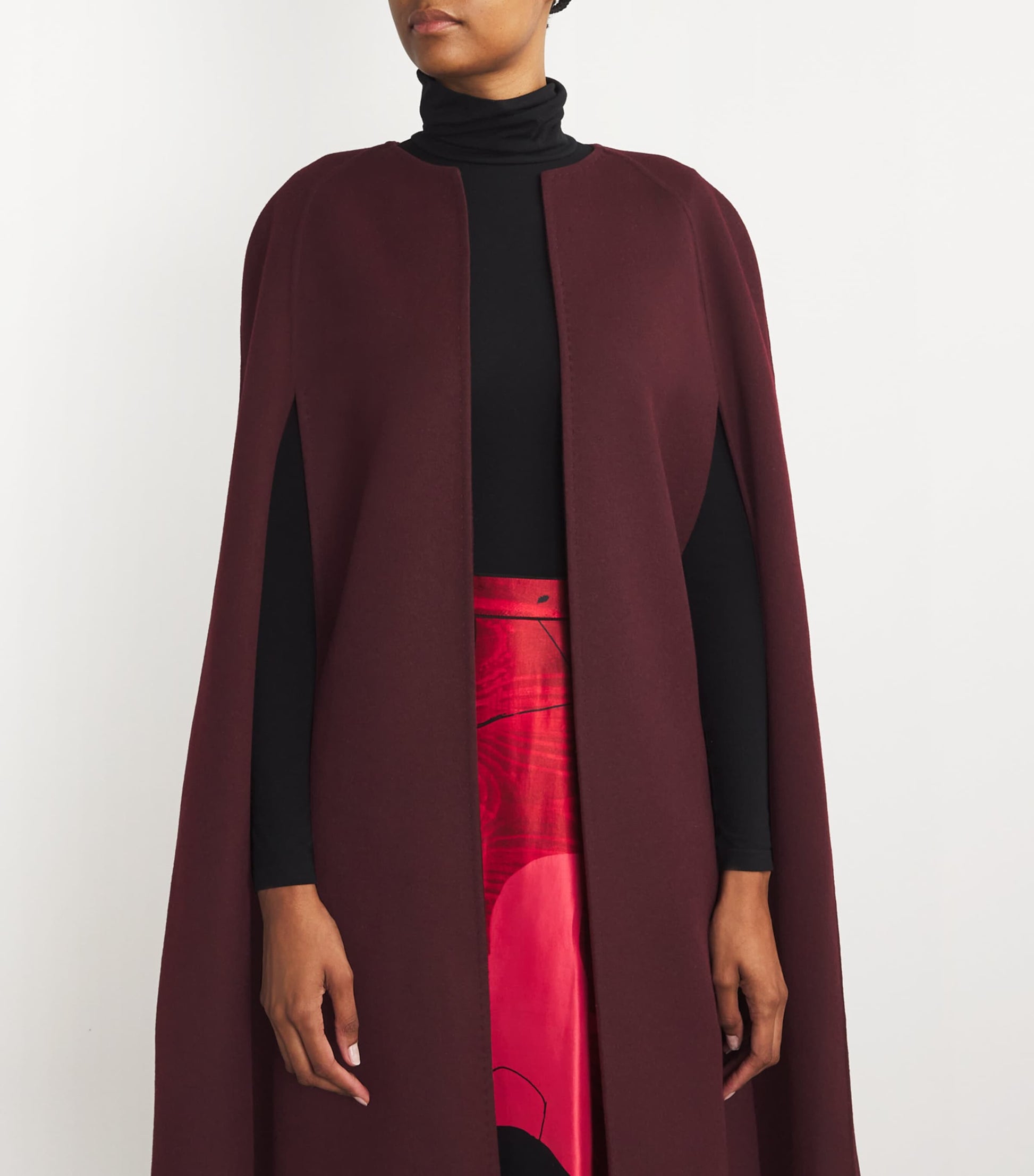 Burgundy Cashmere Monceau Cape