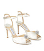 Ivory Sacora 85 Satin Sandals
