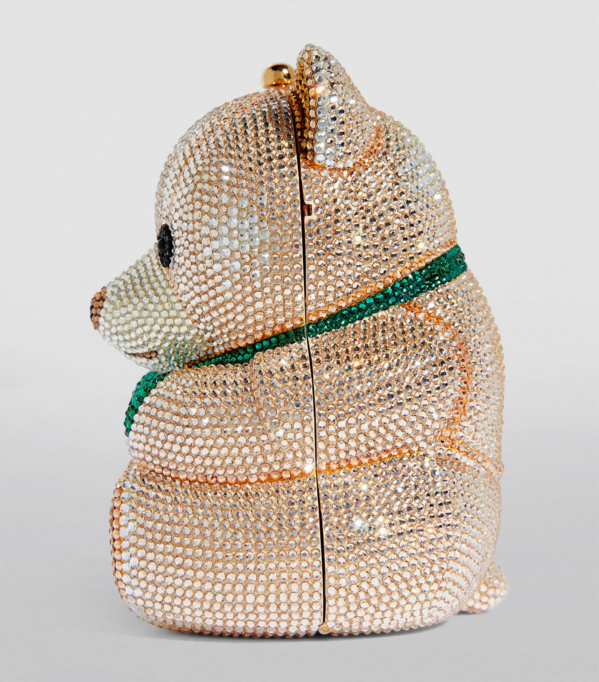 Embellished Harrods Bear Clutch Bag CHAMPAGNE PROSECCO