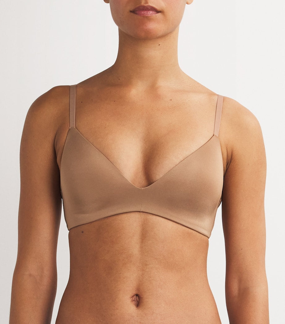 Skims Brown Wireless T-Shirt Bra