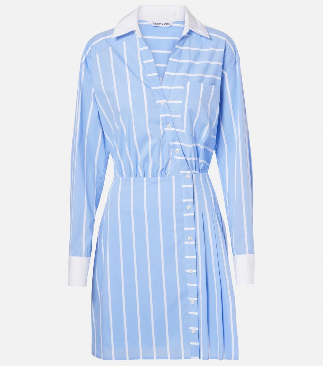 Veronica Beard - Poppe striped cotton-blend shirt dress