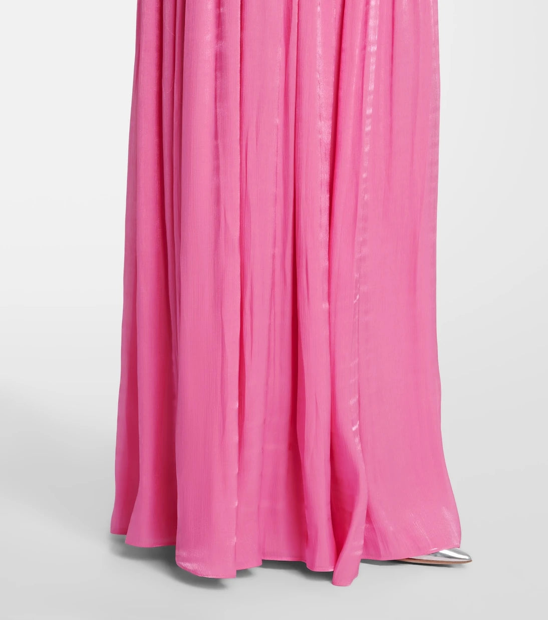 Costarellos - Cutout Lurex georgette gown