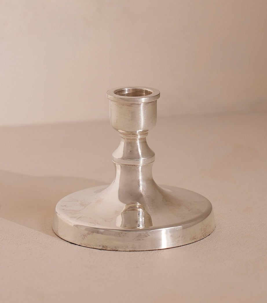 Small Silver-Plated Stiden Candlestick (8cm)