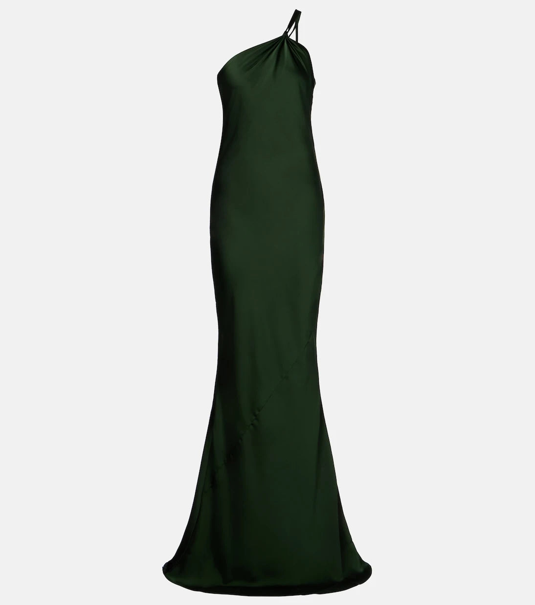 Norma Kamali - One-shoulder satin gown