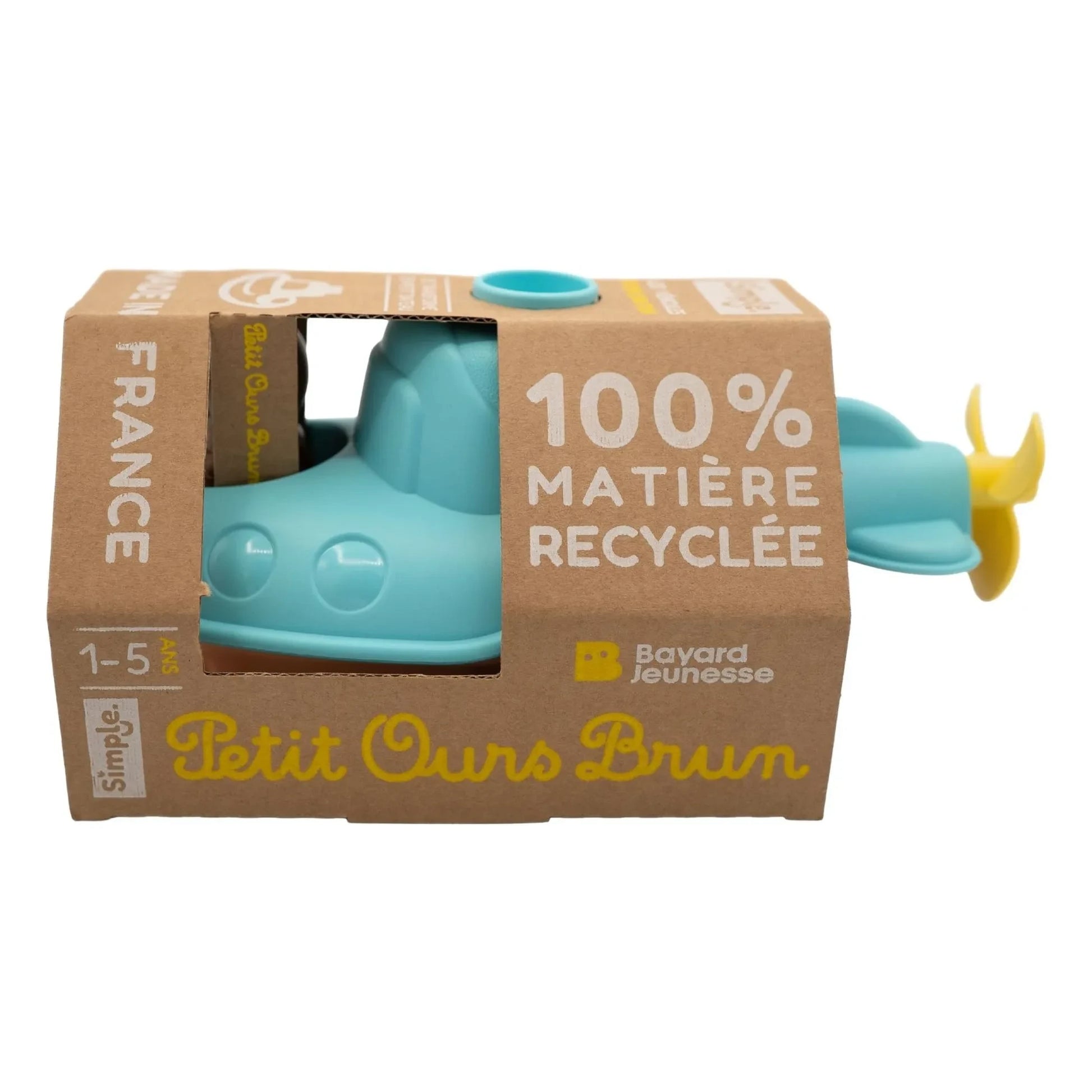 Simple - Bath submarine - Single x Little Brown Bear | Blue