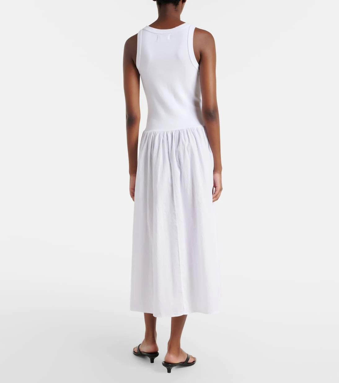 Velvet - Amelia cotton-blend midi dress