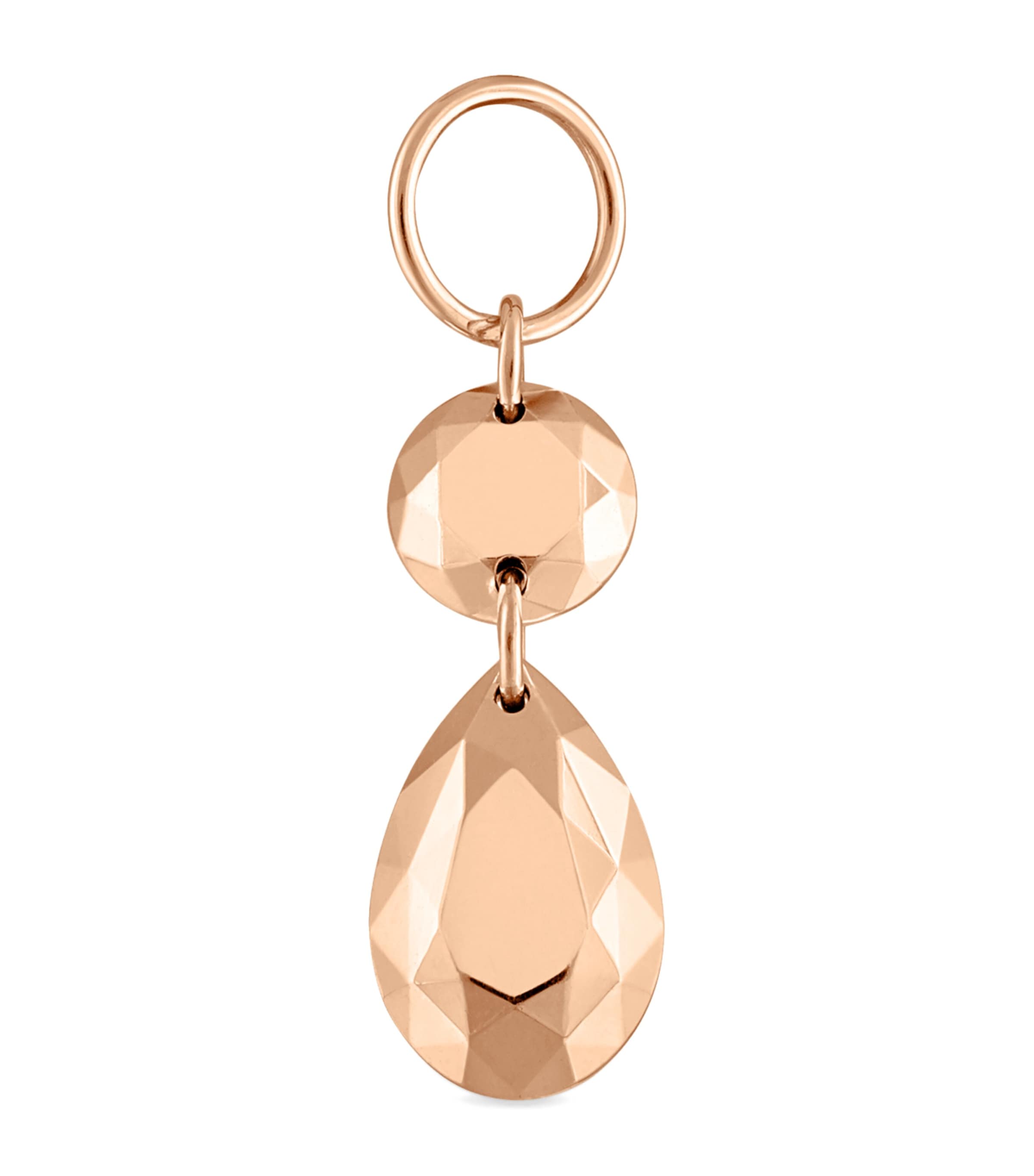 Double Faceted Gold Charm