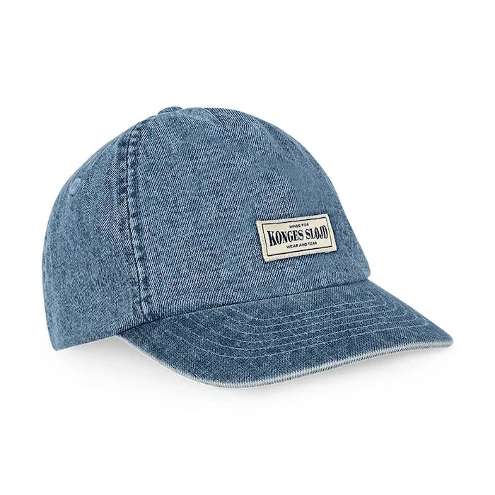 Konges Sløjd denim çocuk siperlikli şapka MAGOT CAP GOTS