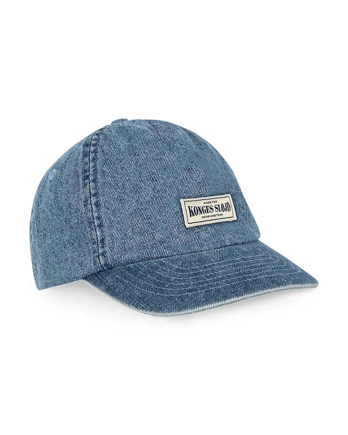 Konges Sløjd denim çocuk siperlikli şapka MAGOT CAP GOTS