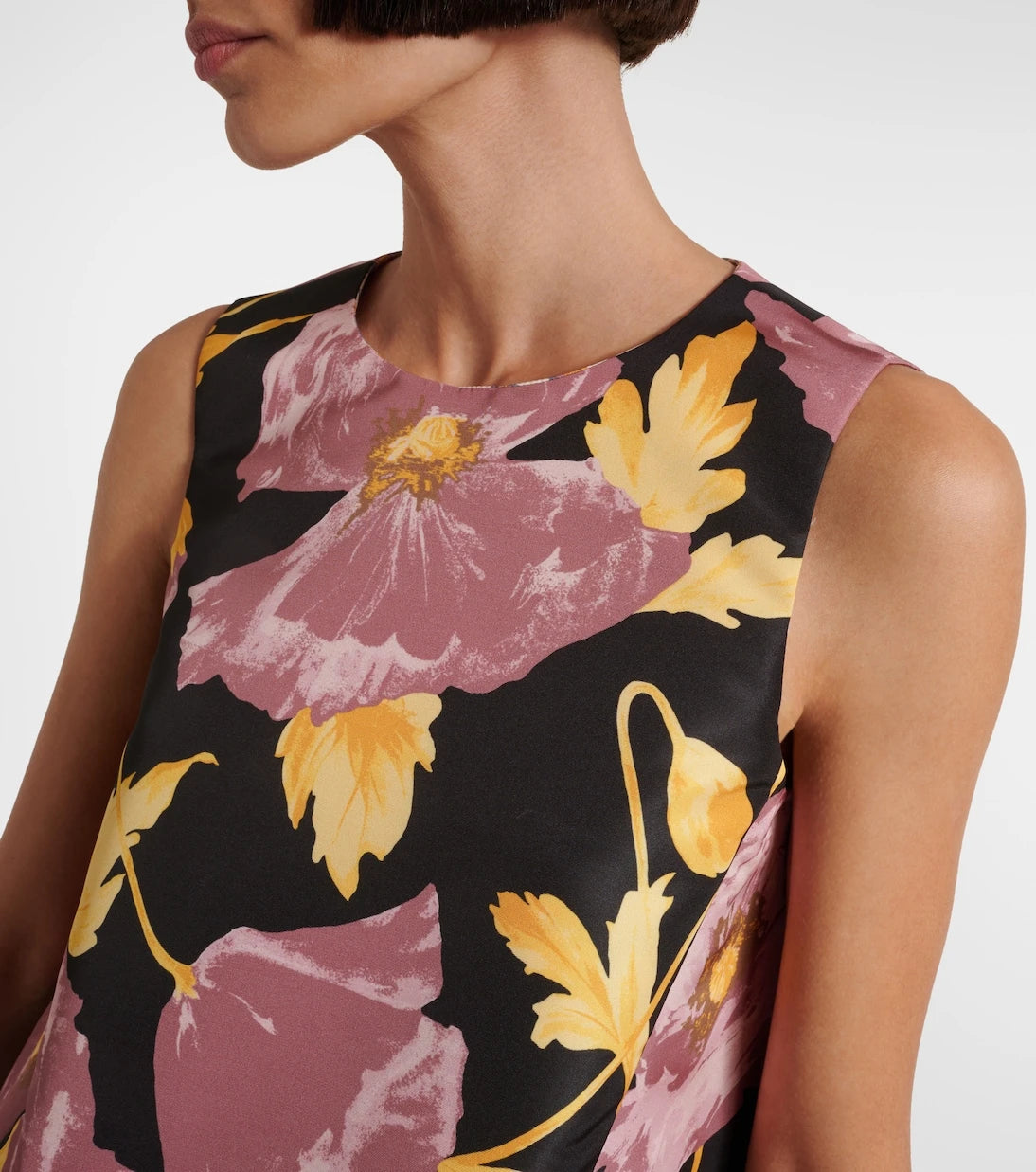 La DoubleJ - La Scala feather-trimmed asymmetrical top