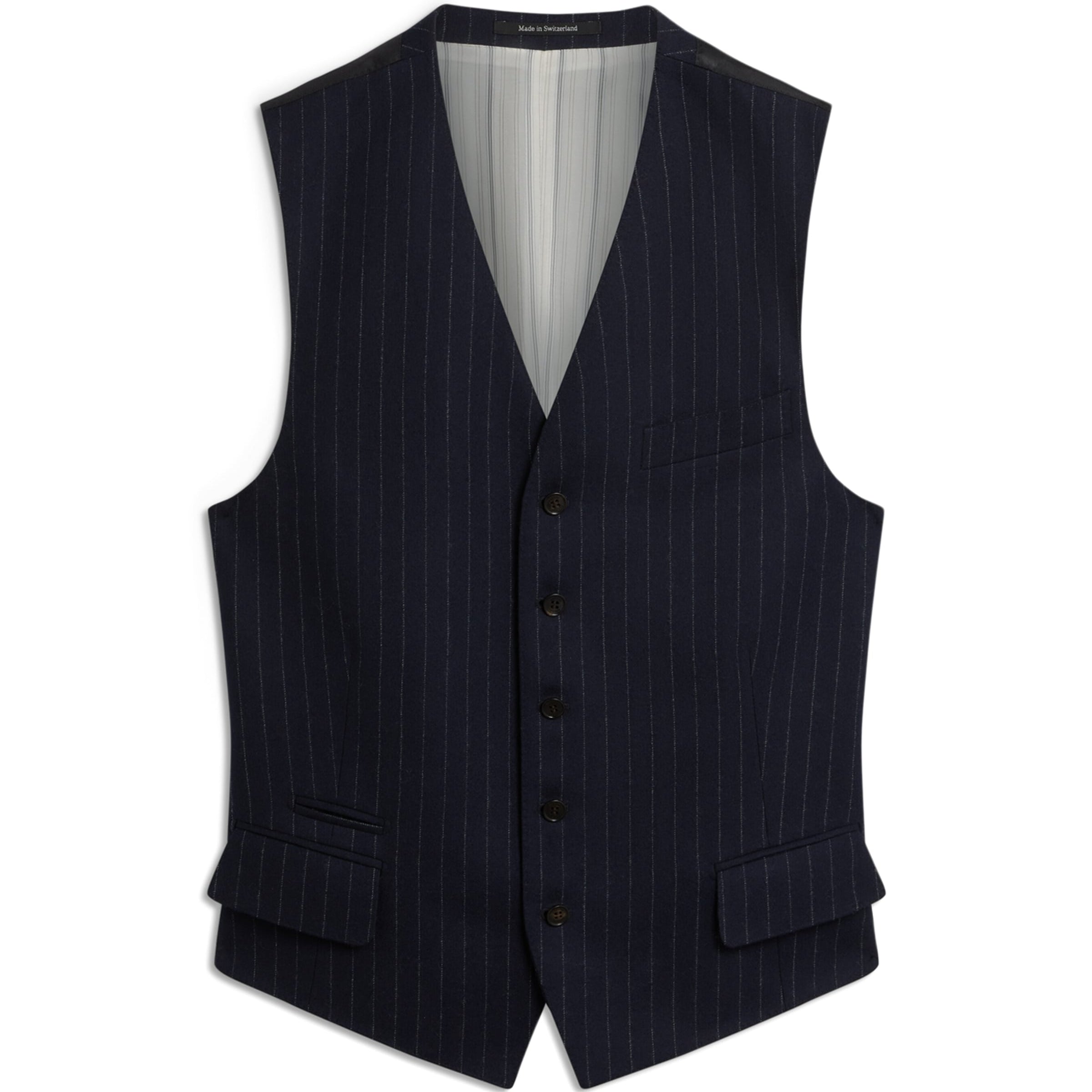 Dunhill Merino Wool Chalkstripe Waistcoat