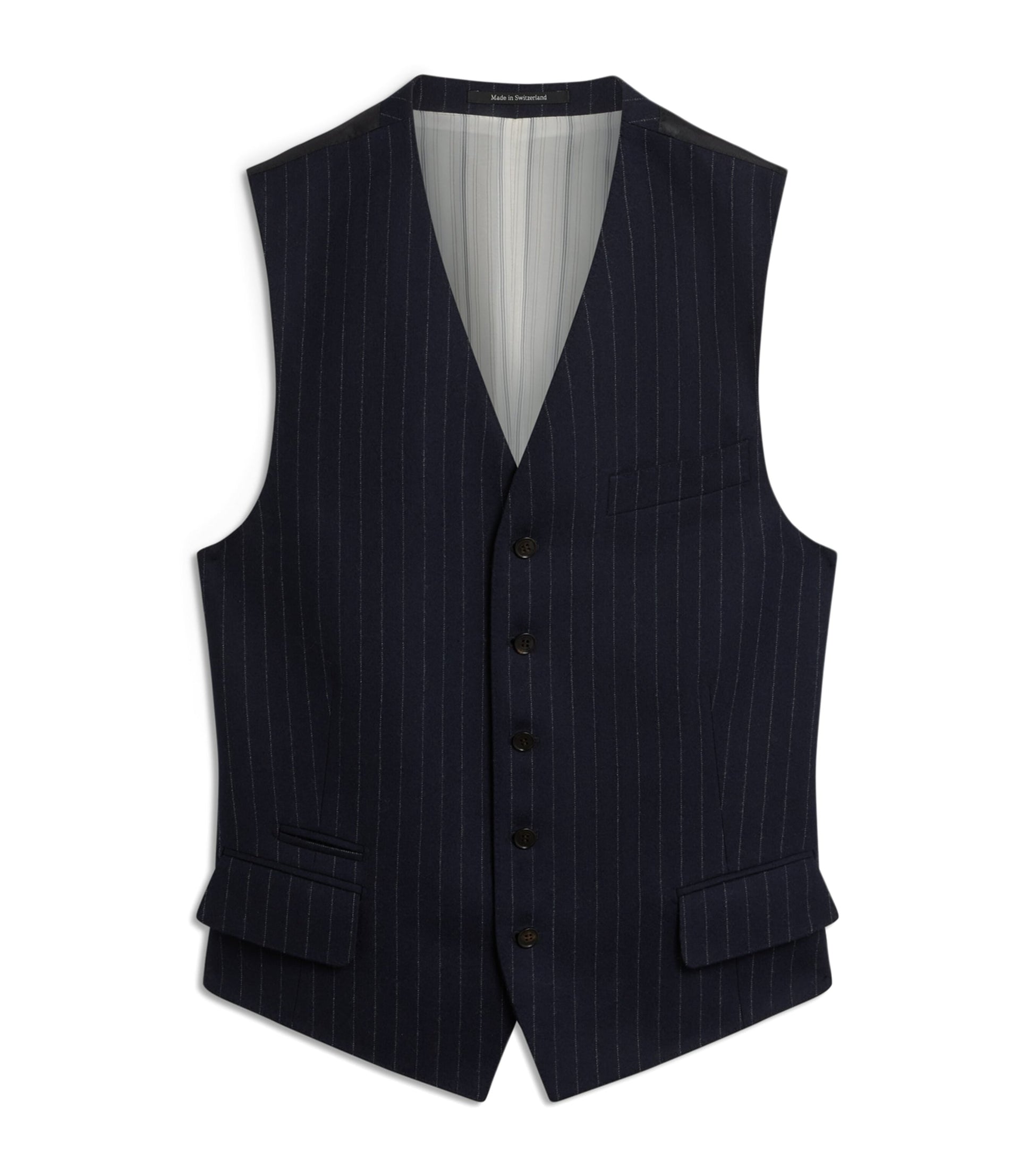 Dunhill Merino Wool Chalkstripe Waistcoat