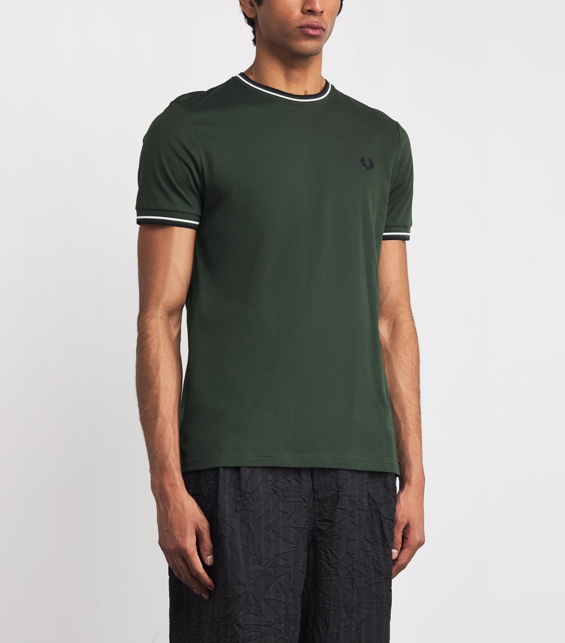 Fred Perry Cotton Twin Tipped T-Shirt