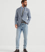 Brunello Cucinelli Blue Silk-Wool-Cashmere Deconstructed Blazer