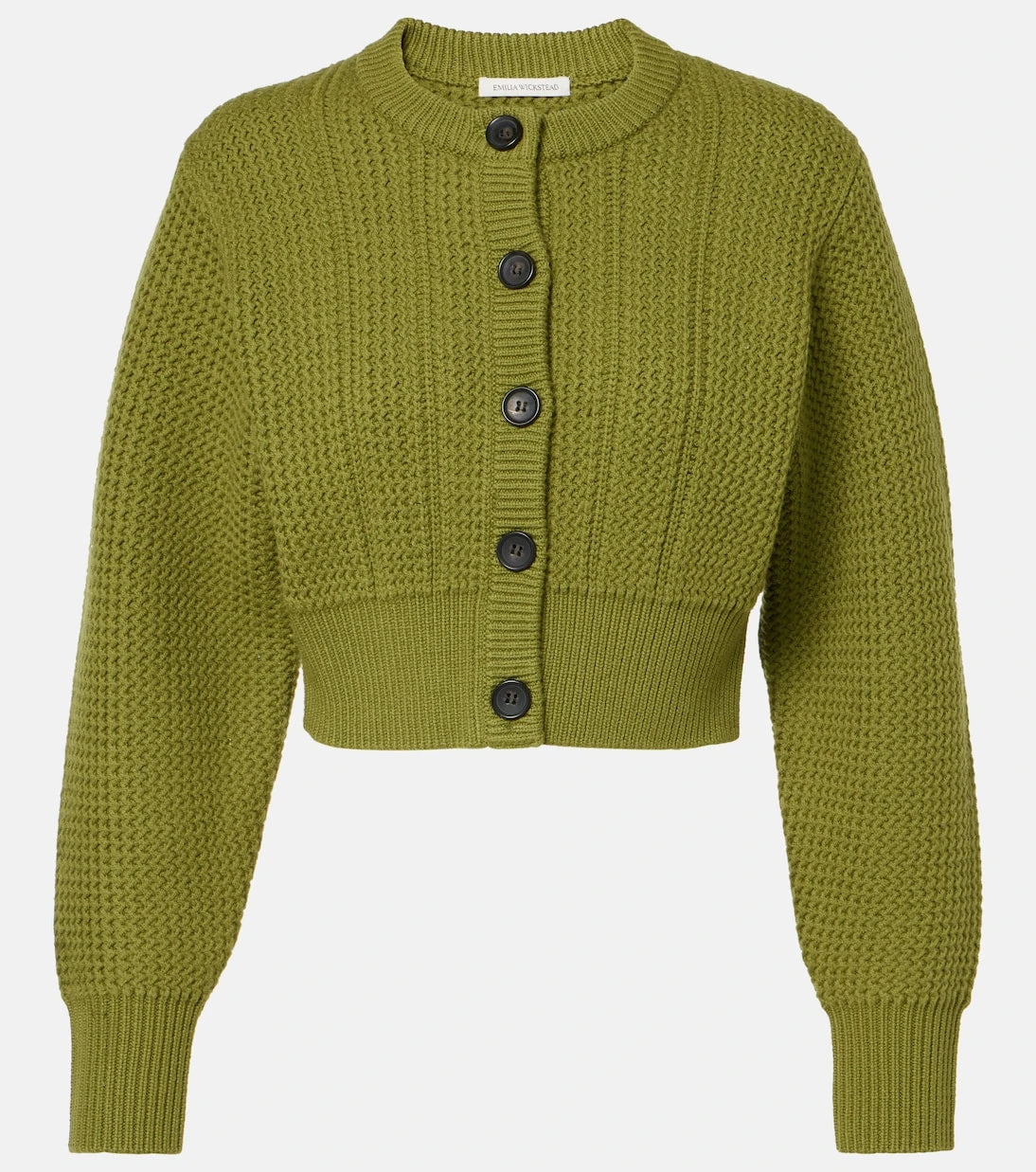 Emilia Wickstead - Albert cropped wool cardigan