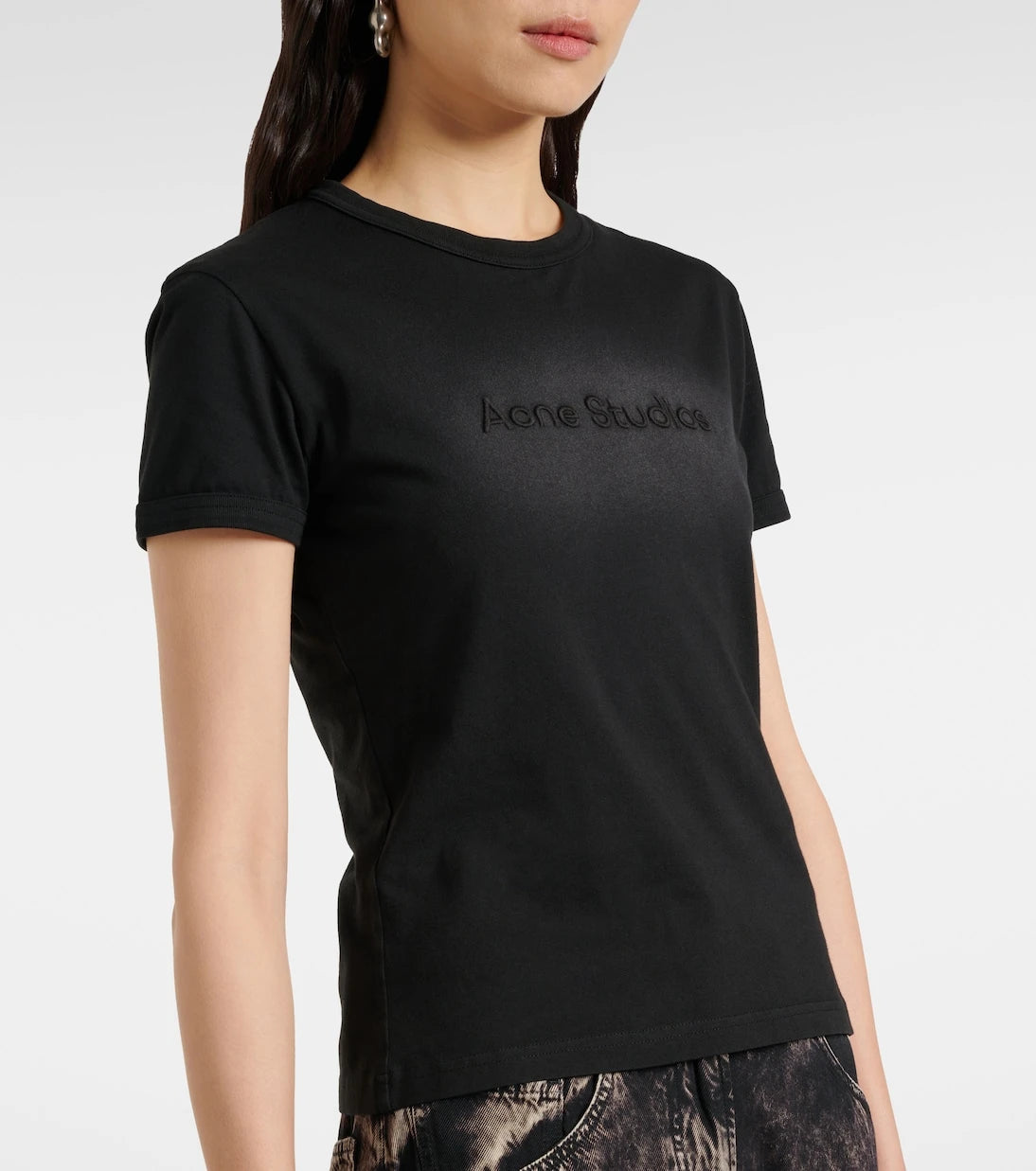 Acne Studios - Layered logo cotton jersey T-shirt