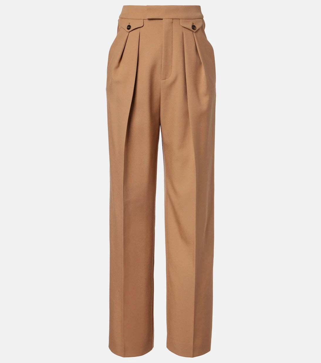 Chloé - Virgin wool gabardine wide-leg pants