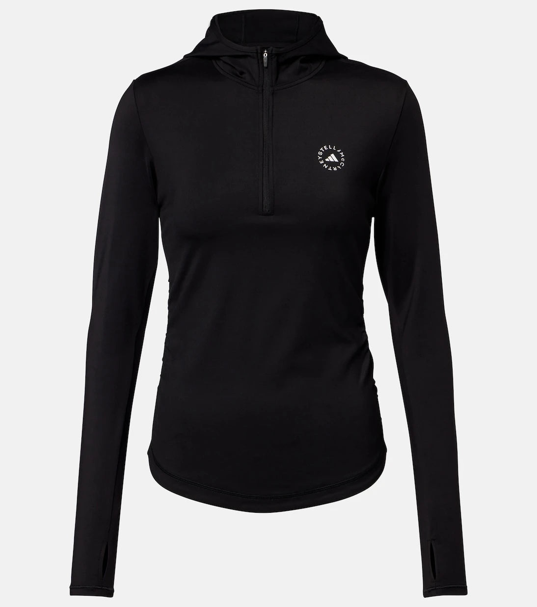 Adidas by Stella McCartney - Logo hooded zip-up top