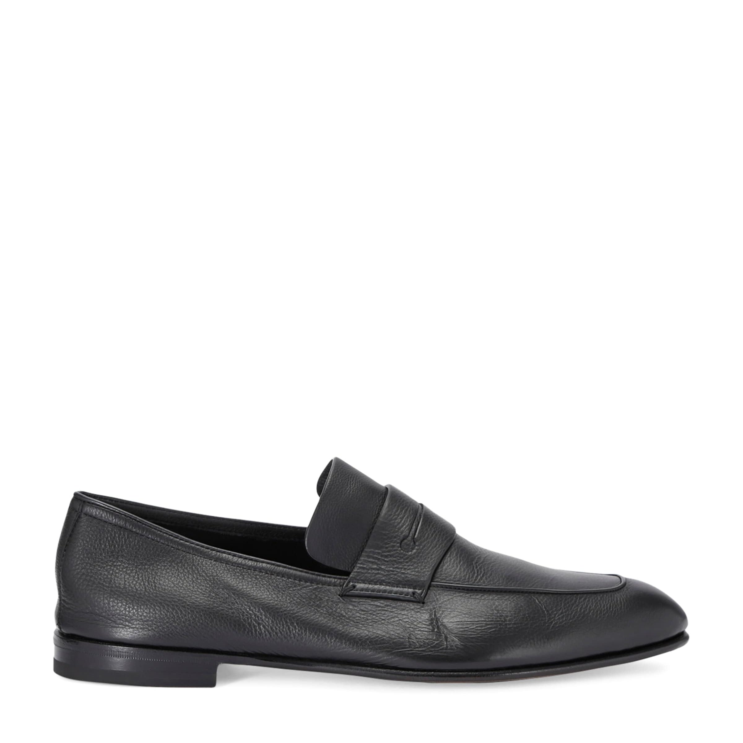 Leather-Cashmere L'Asola SECONDSKIN Loafers
