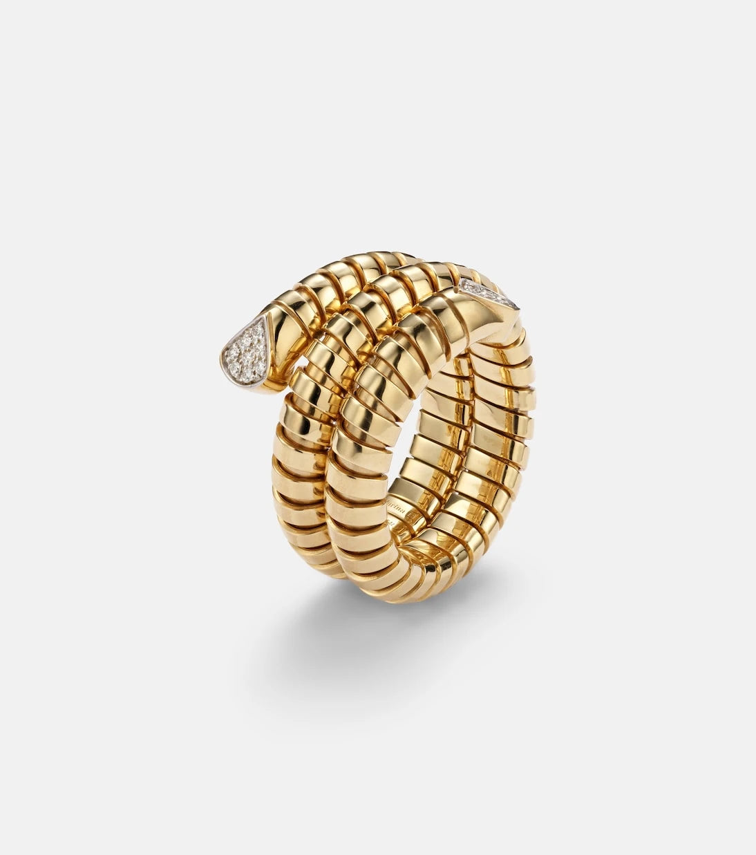Marina B - Trisola 18kt gold ring with diamonds