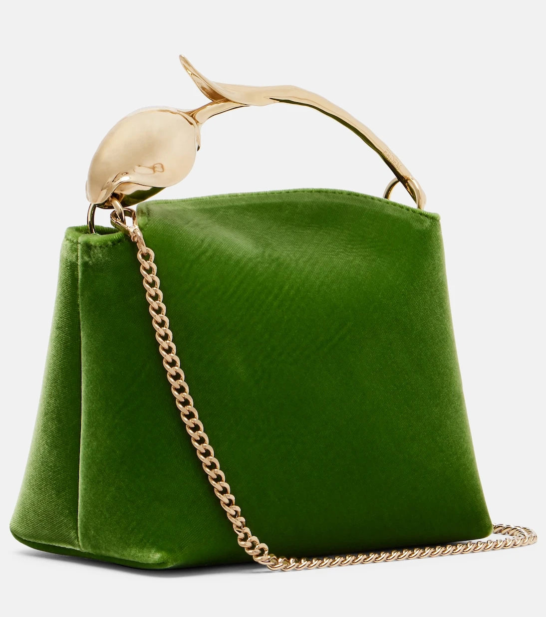 Erdem - Bloom Mini velvet top-handle bag