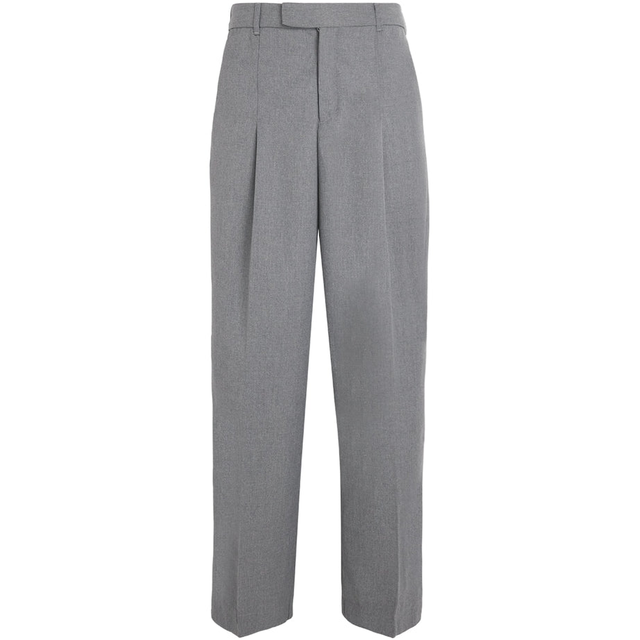 Everyday Wide-Leg Pleated Trousers