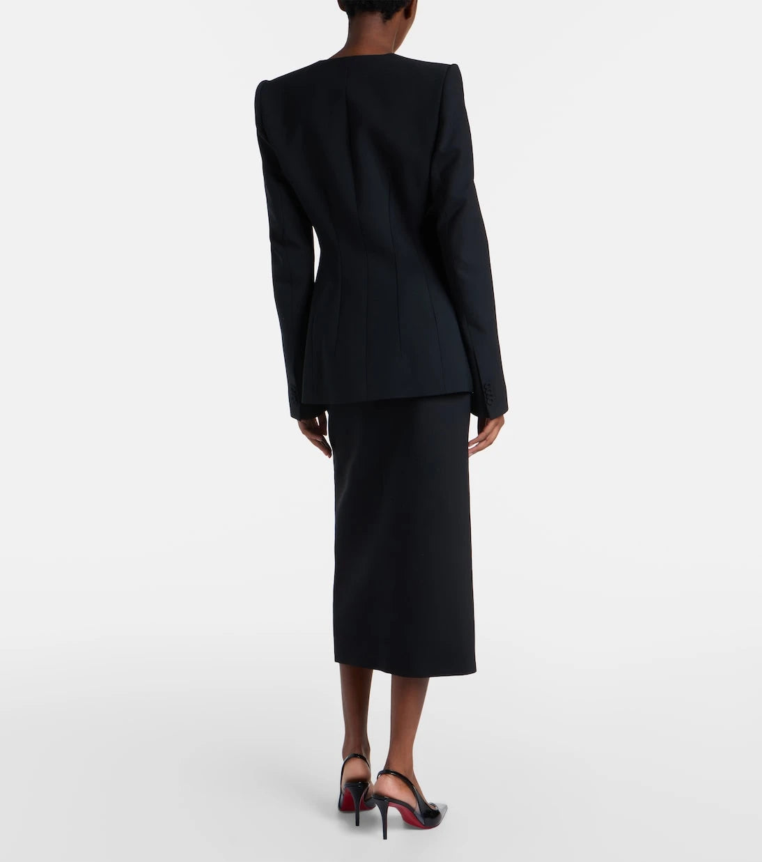 Mugler - تنورة قلم رصاص بفتحات
