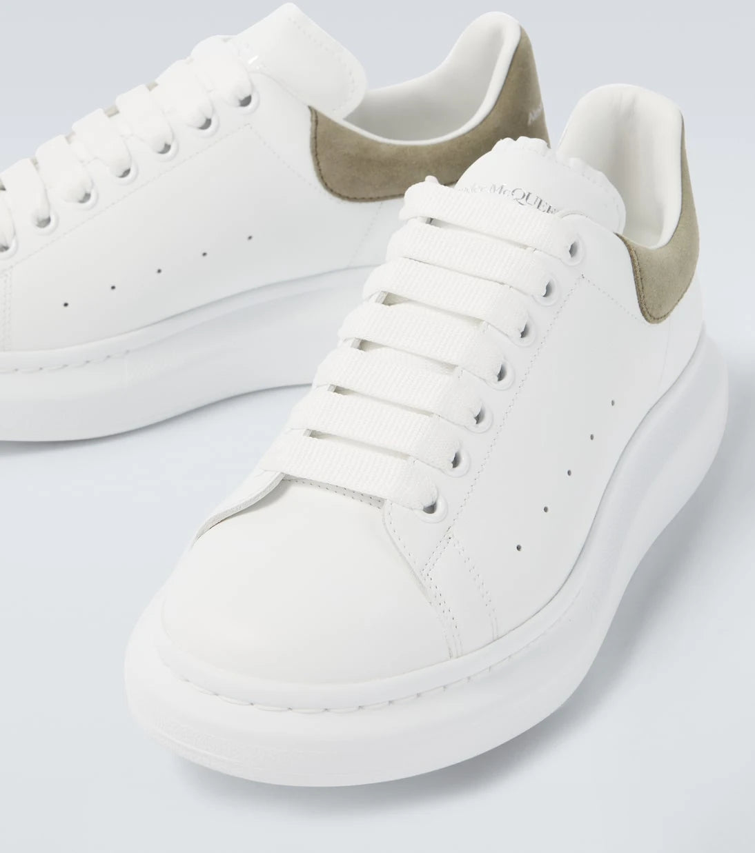McQueen - Oversized leather sneakers