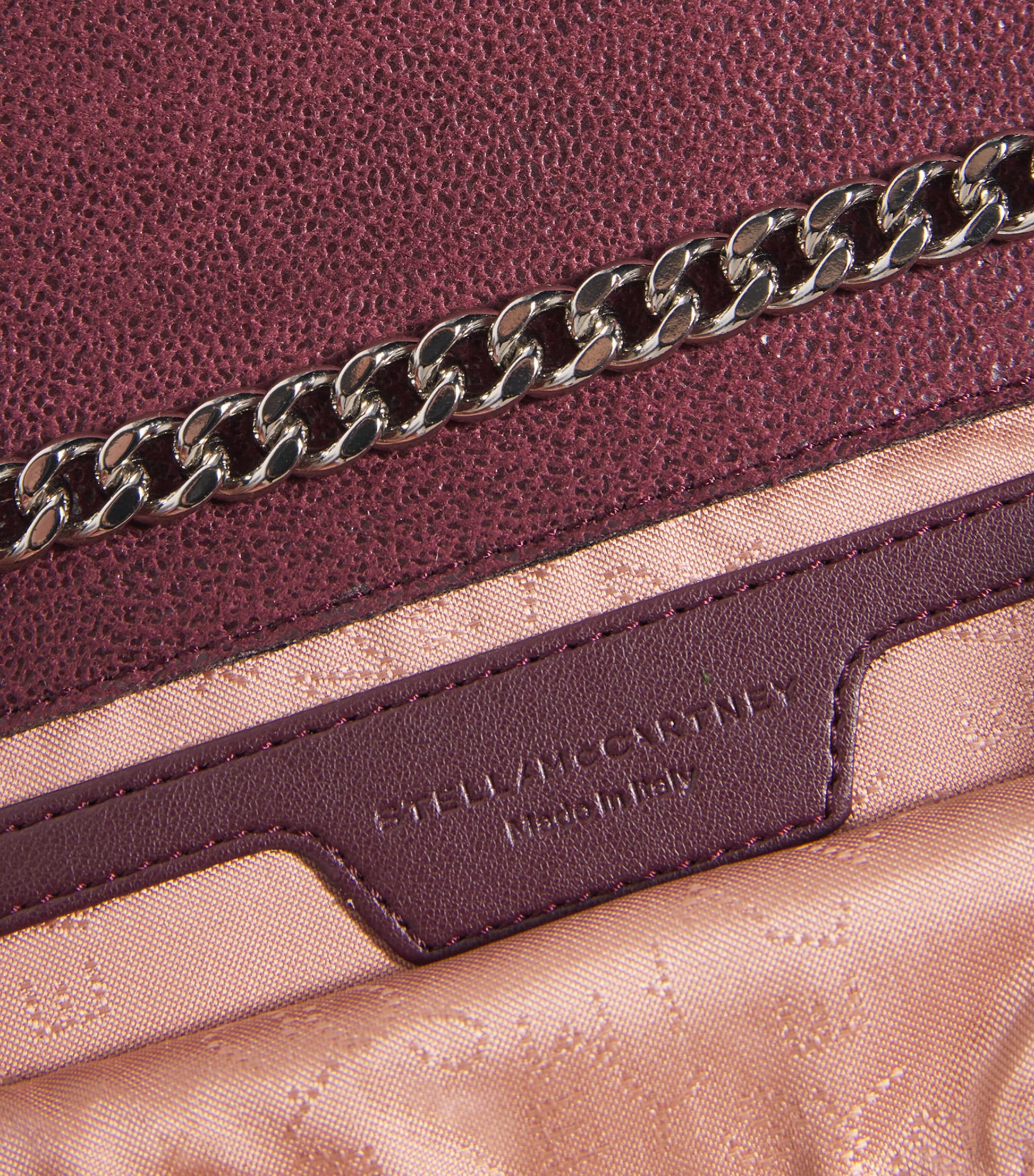 Burgundy Mini Falabella Cross-Body Bag