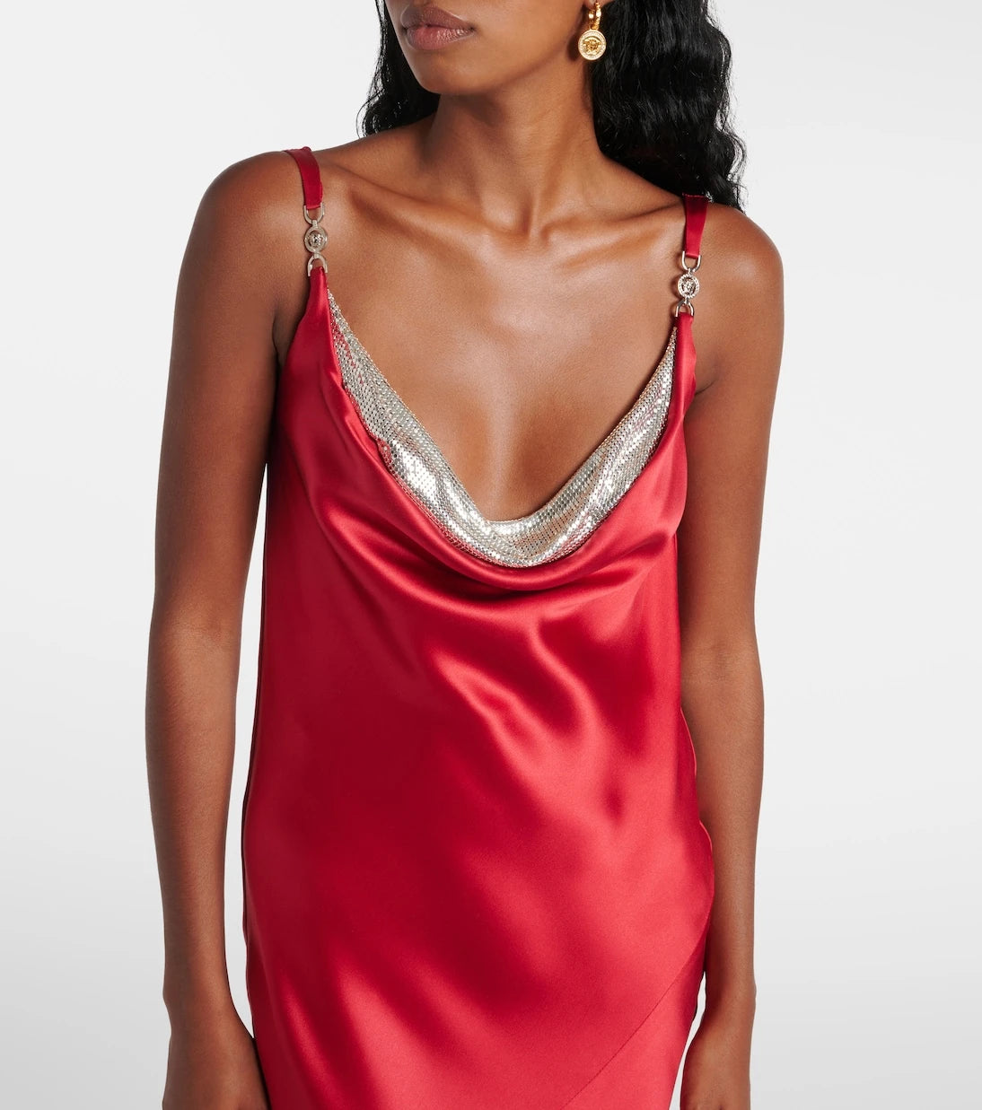 Versace - Silk satin gown
