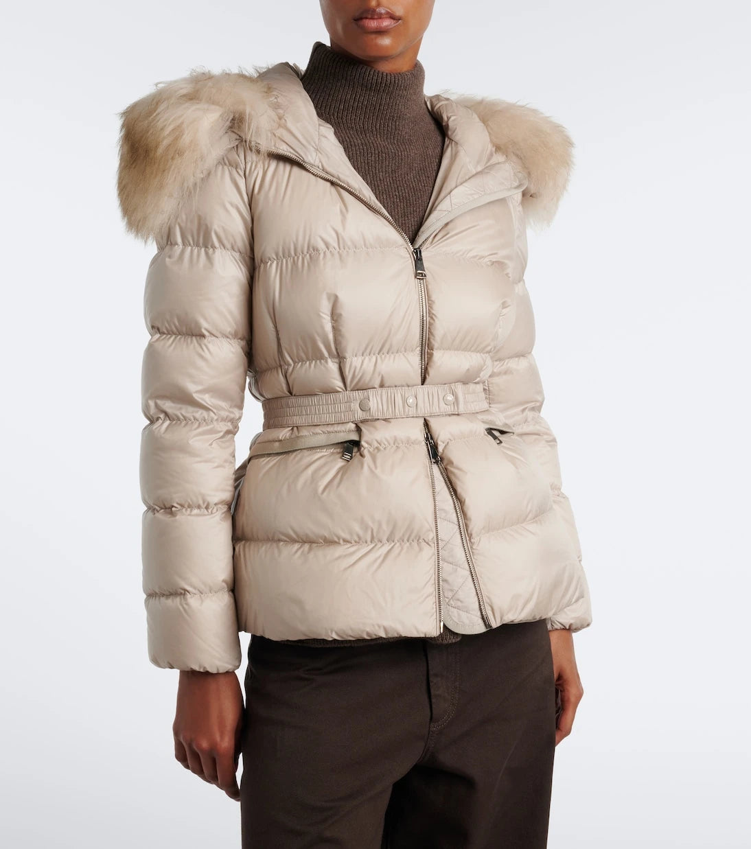 Moncler - Boed shearling-trimmed down jacket
