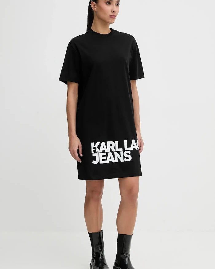 Karl Lagerfeld Jeans pamuk elbise