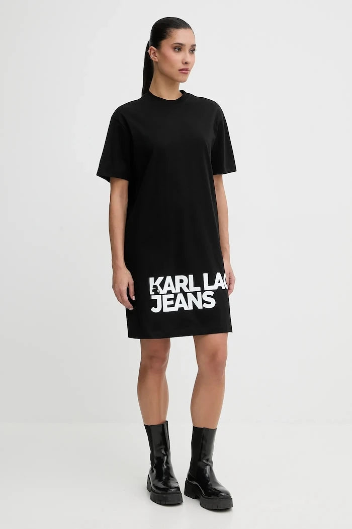 Karl Lagerfeld Jeans рокля от памук