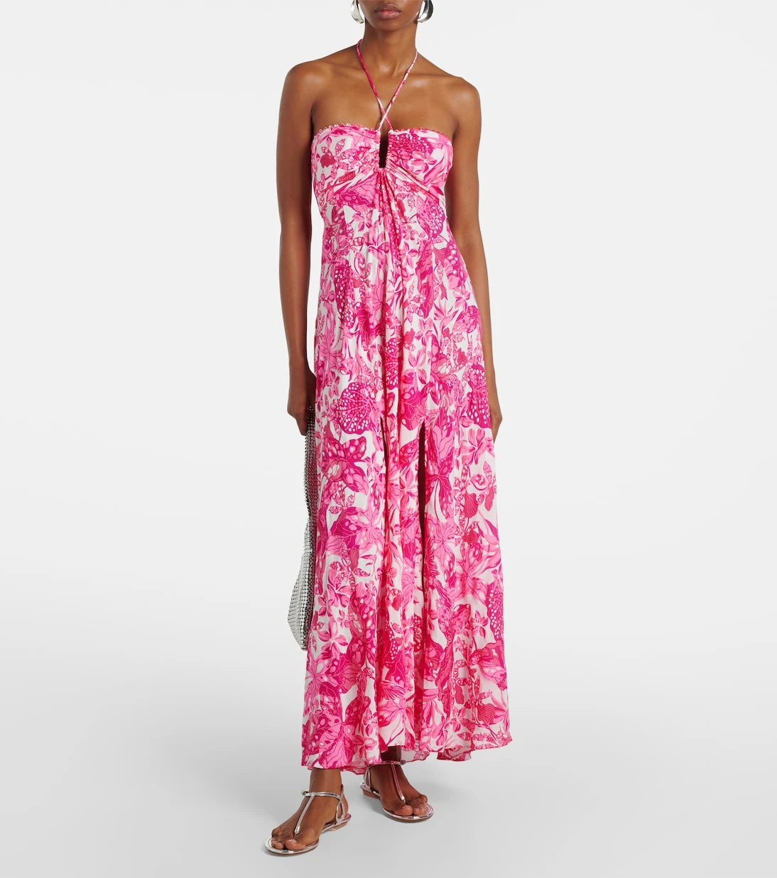 Poupette St Barth - Carla printed halterneck maxi dress