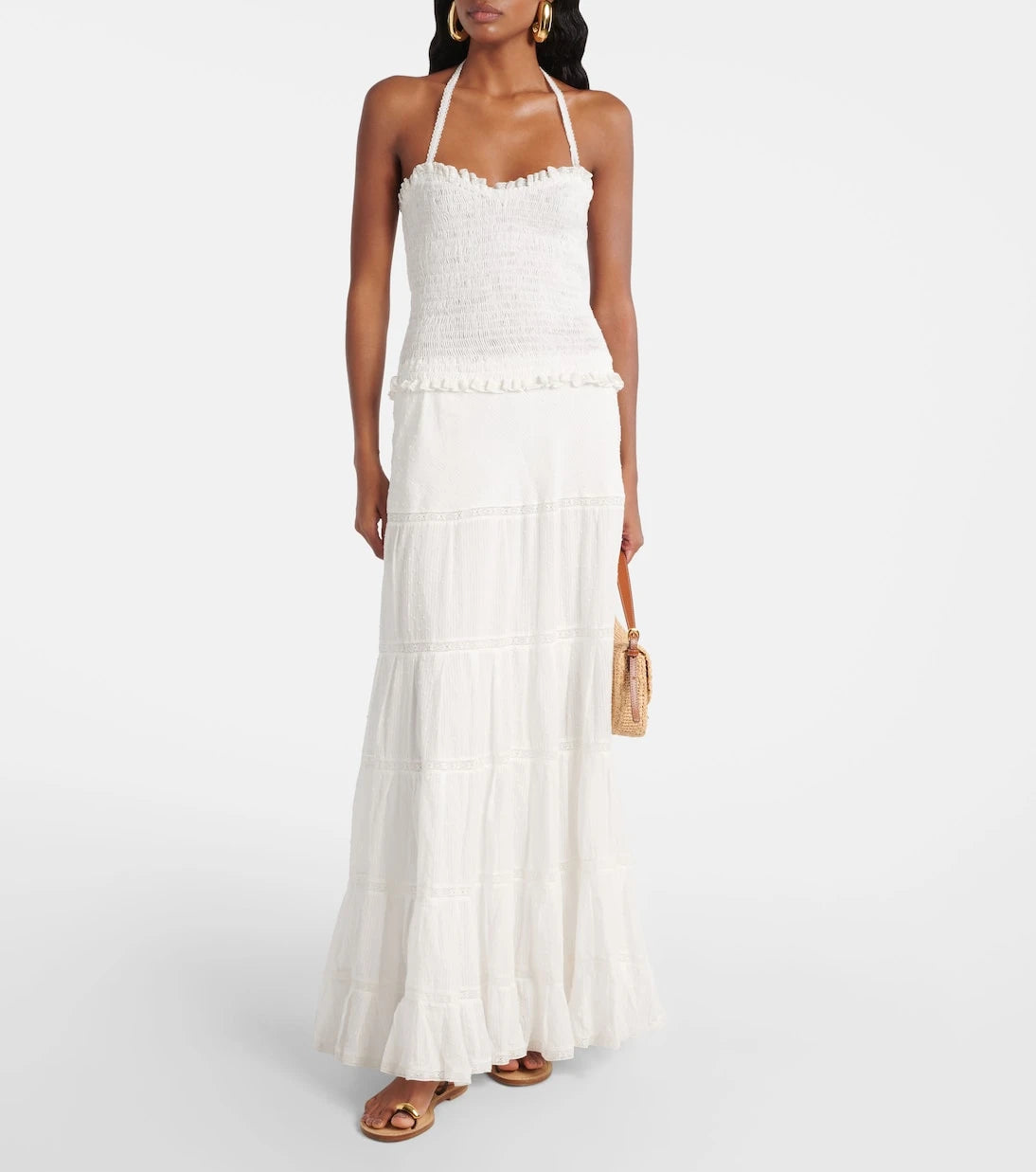 Poupette St Barth - Striped cotton maxi dress