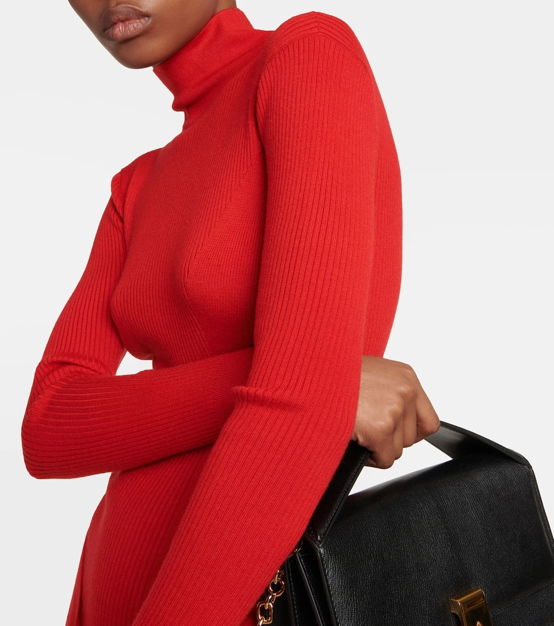 Alaïa - Cashmere and silk midi dress