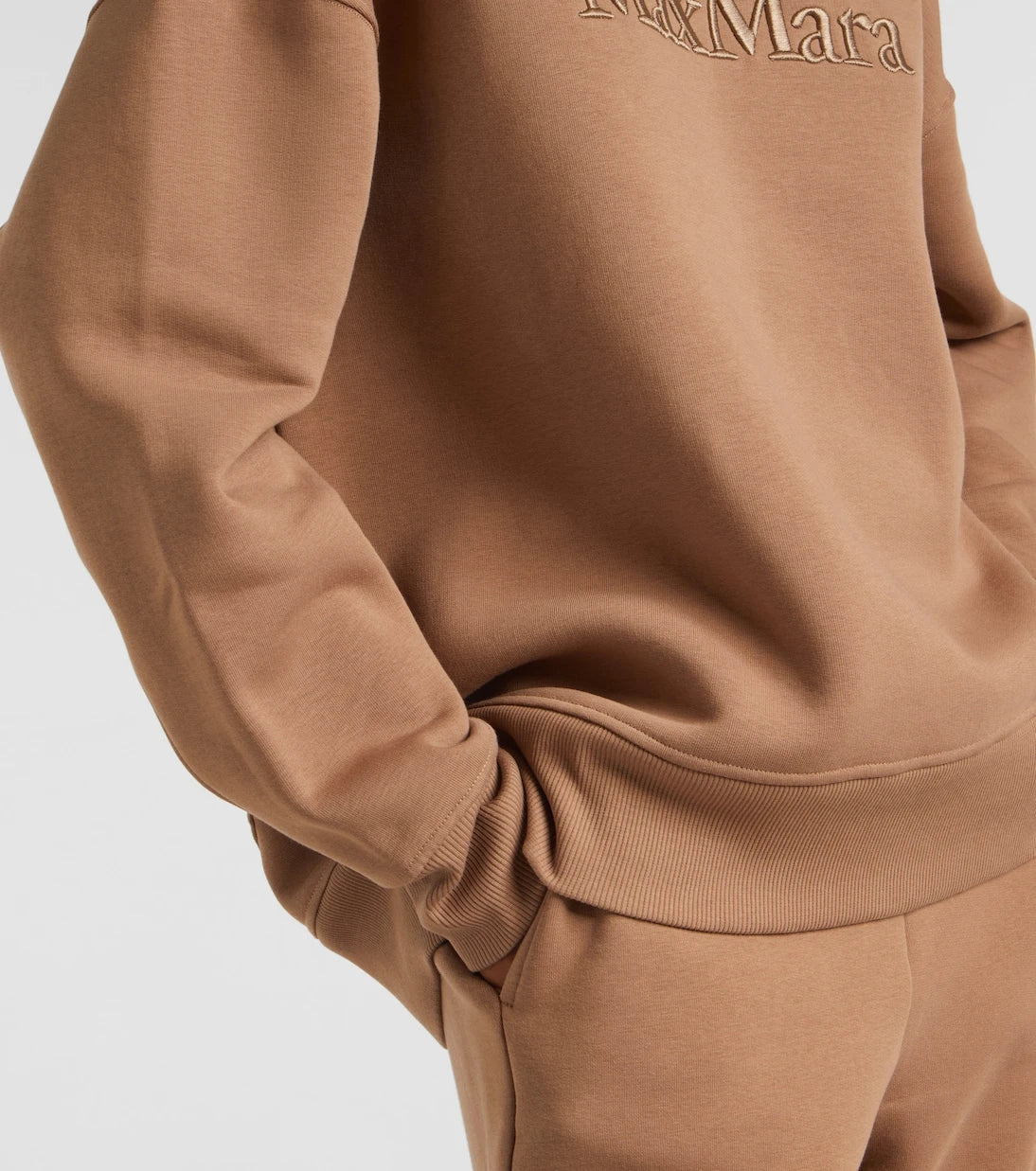 'S Max Mara - سويت شيرت مونزا من مزيج القطن والجرسي
