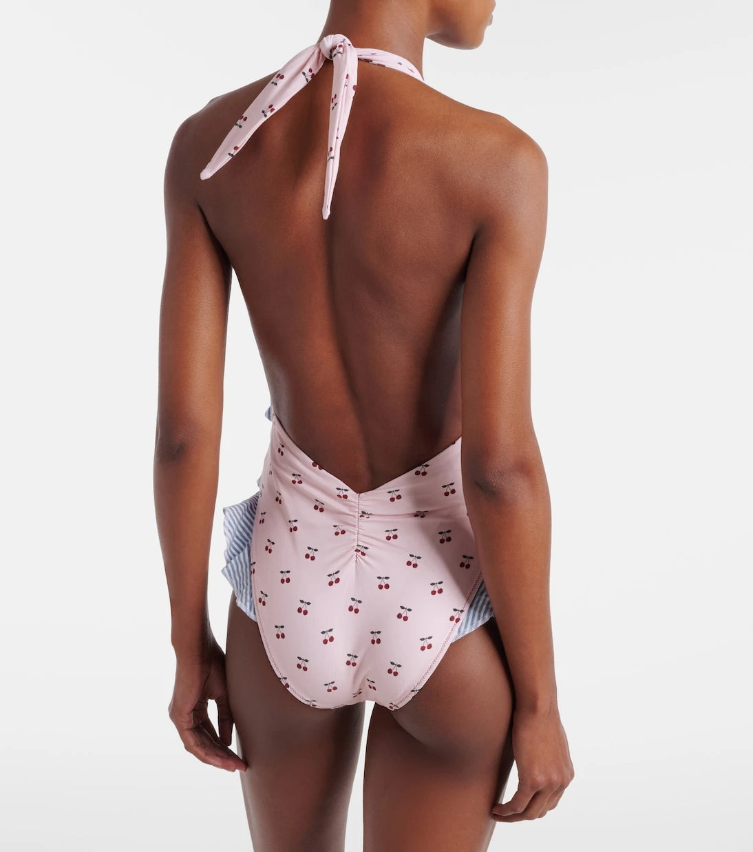 Montce - Tropez printed ruffled swimsuit