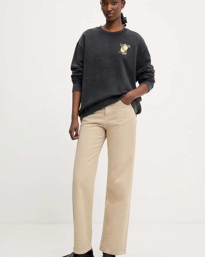 HUGO Kadın Pamuklu Sweatshirt Classic crew_8