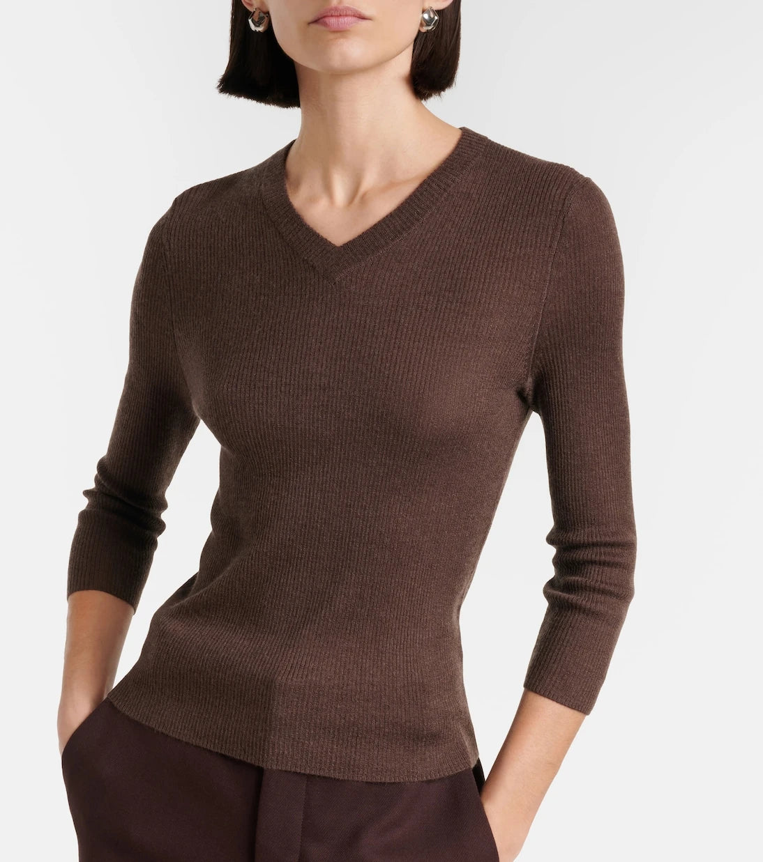 Vince - Ribbed-knit cashmere and silk sweater