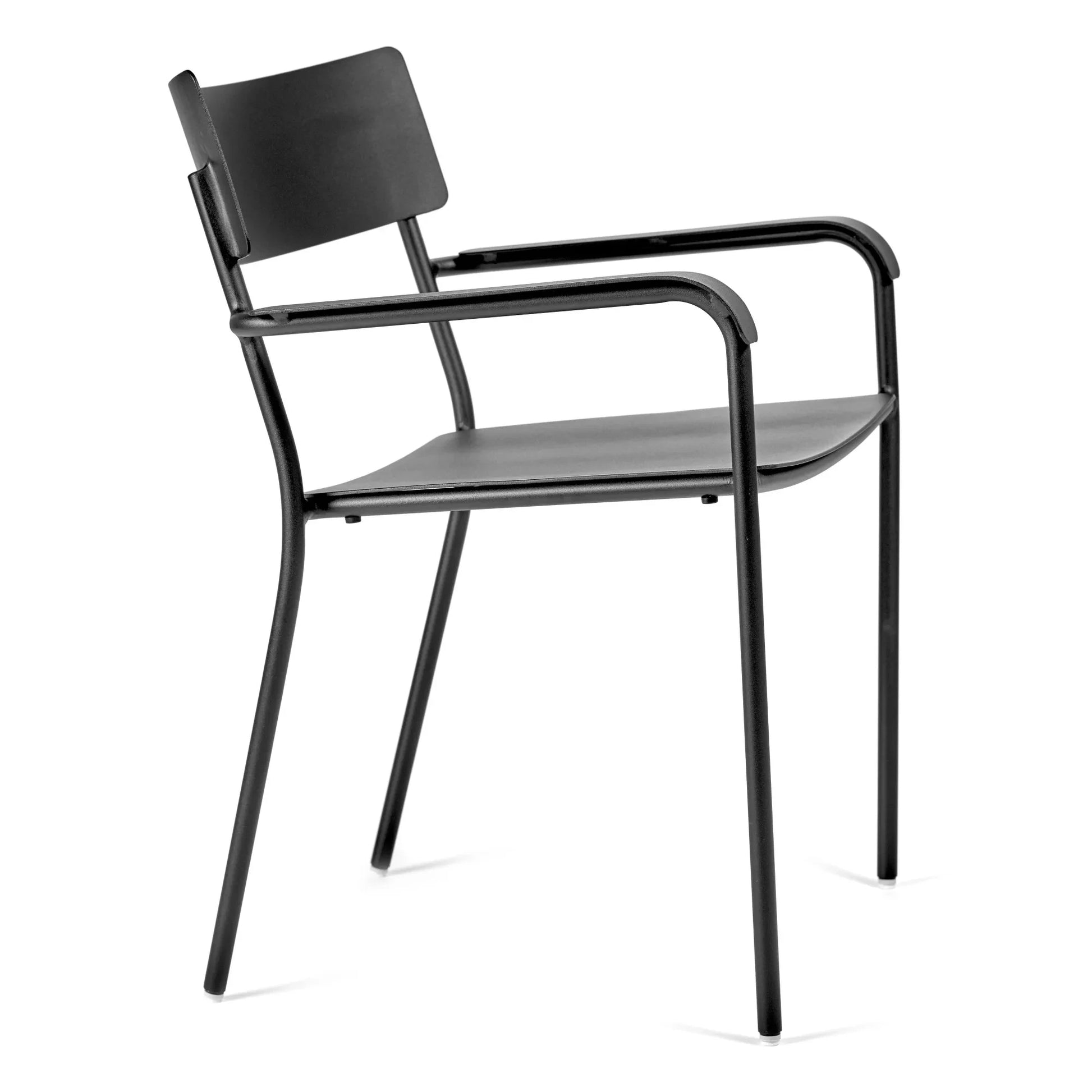 Serax - August Outdoor Chair with Armrests | Black