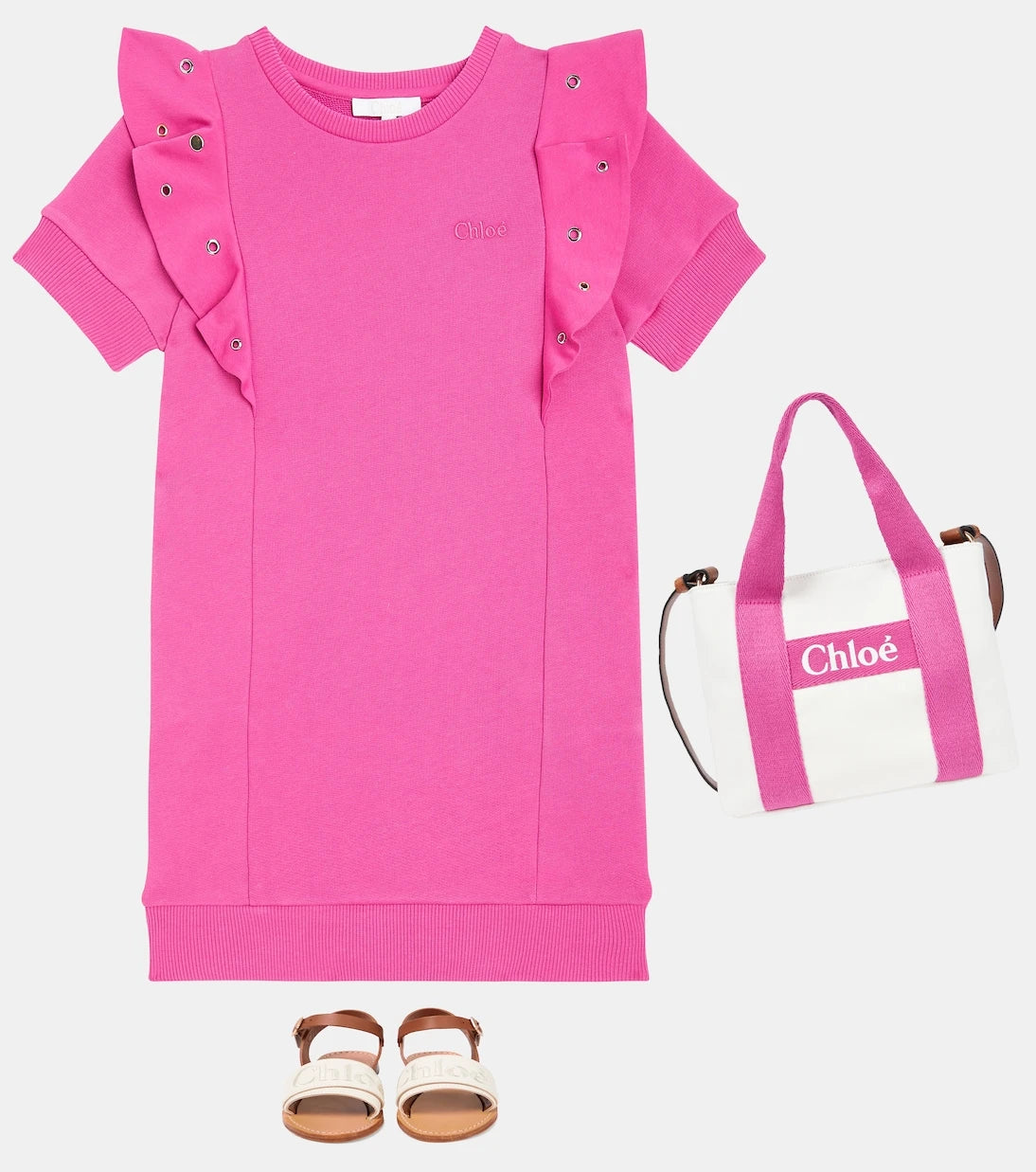 Chloé Kids - فستان قطني