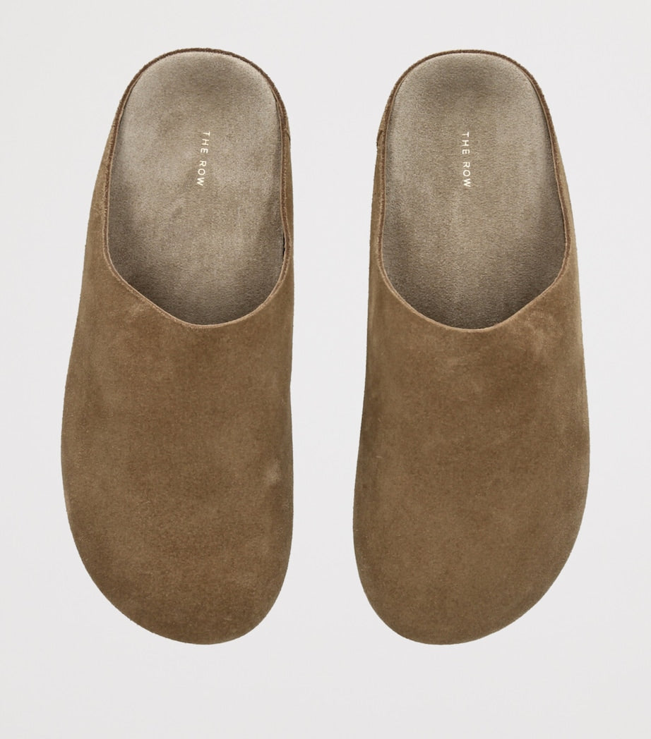 Beige Hudson Suede Mules