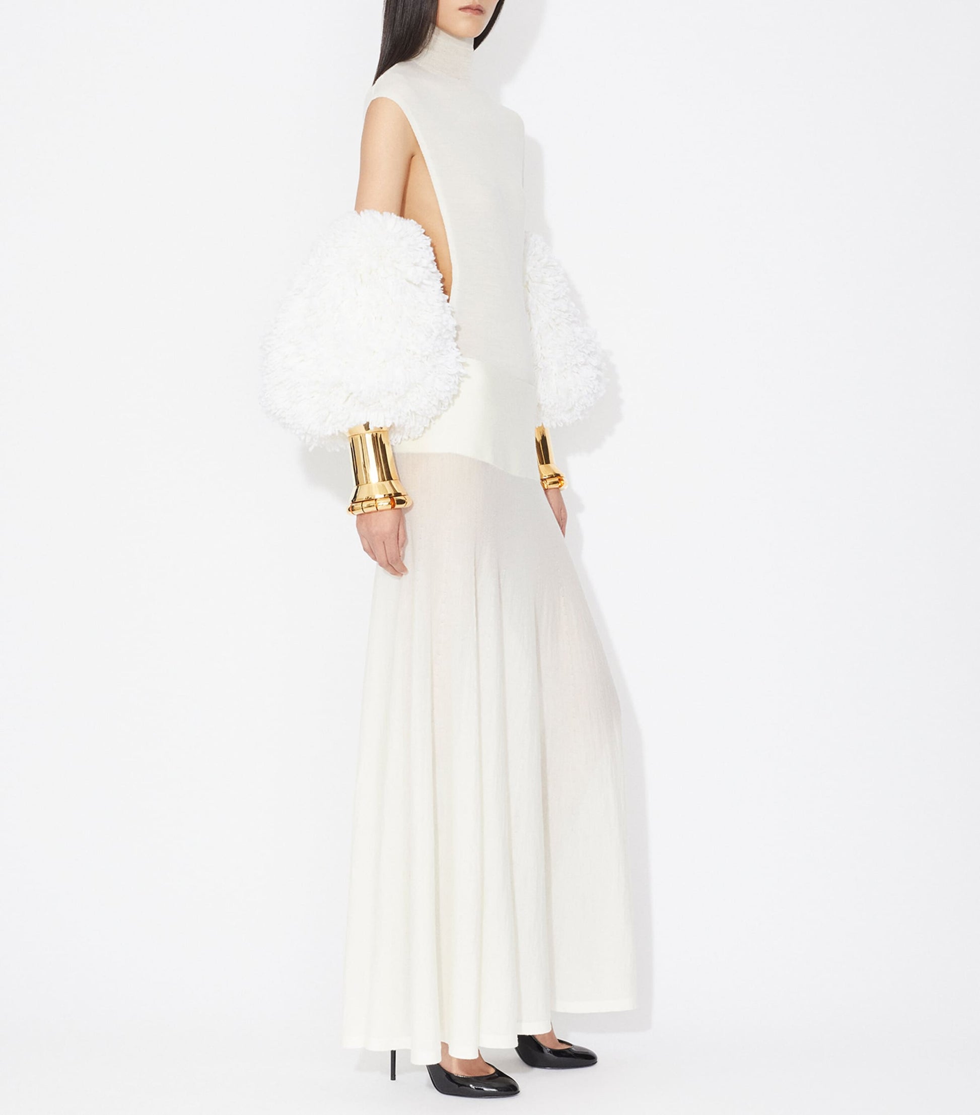 Alaïa White Cap-Sleeve Bodysuit