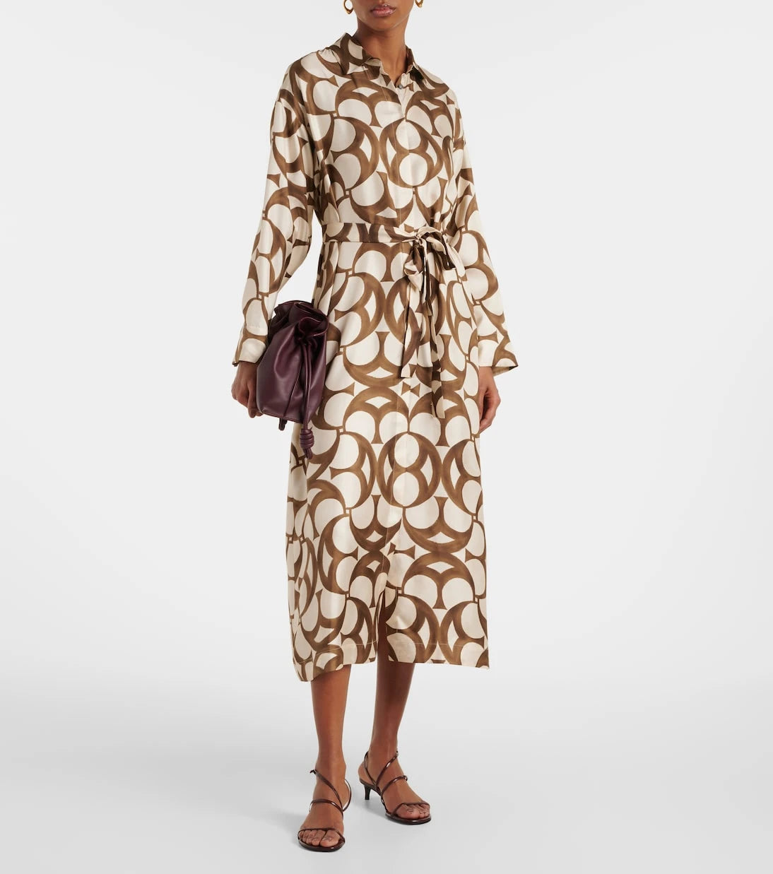 'S Max Mara - Ileana printed silk twill shirt dress