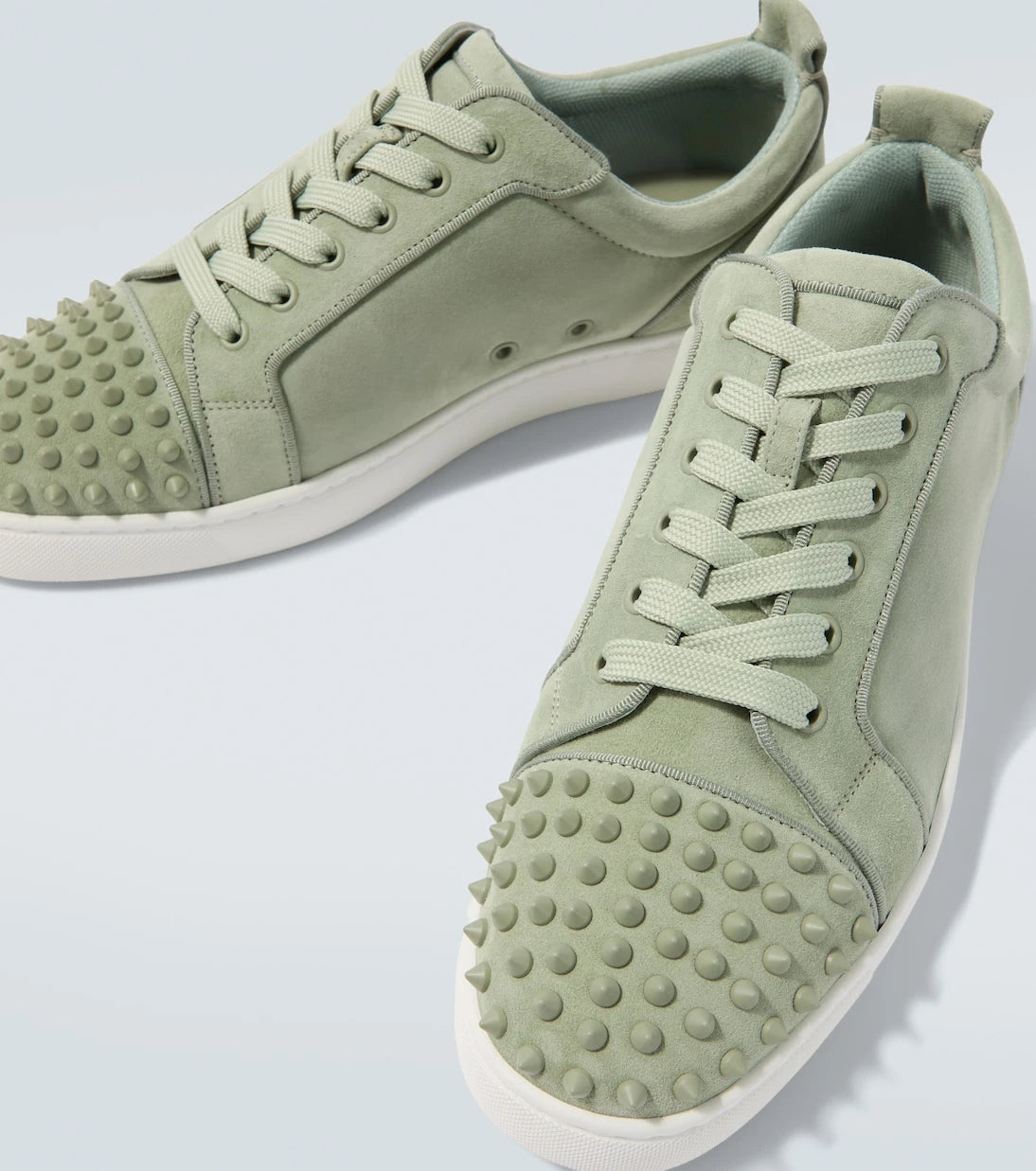 Christian Louboutin - Louis Junior Spikes suede sneakers