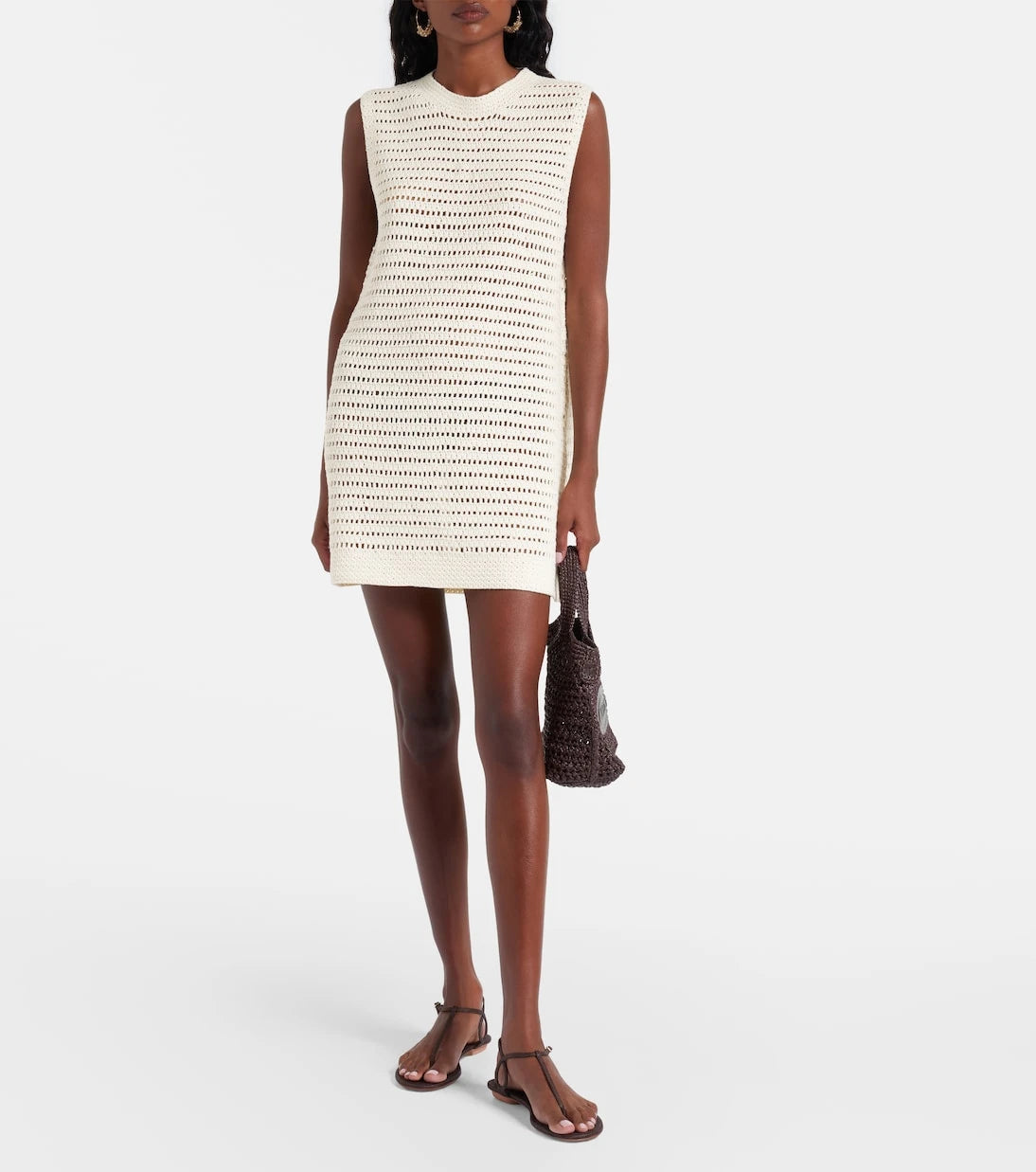 Leset - Lucy crochet cotton minidress
