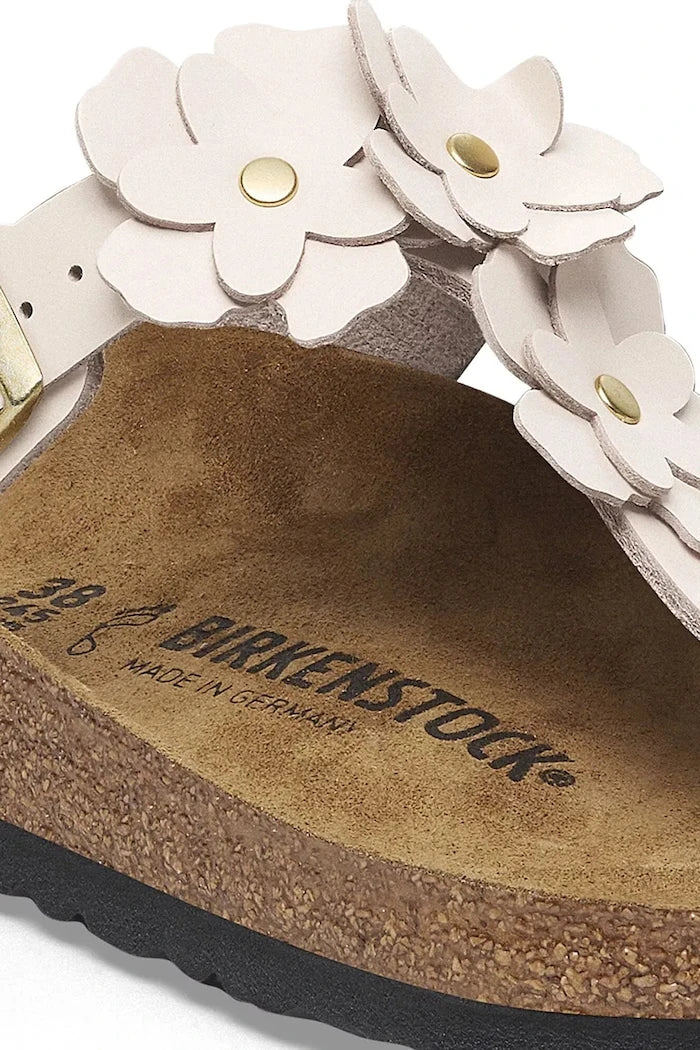 Кожени джапанки Birkenstock Gizeh Flowers